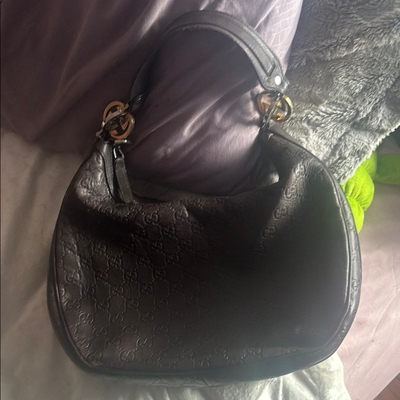 Brown Gucci  Black Hobo Bag with Sleek Design - Picture 1 of 5